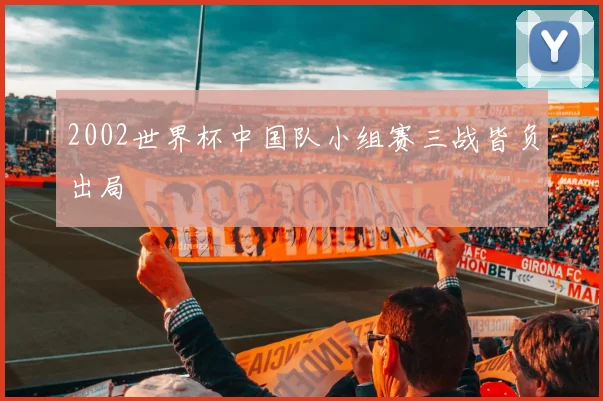 2002世界杯中国队小组赛三战皆负出局